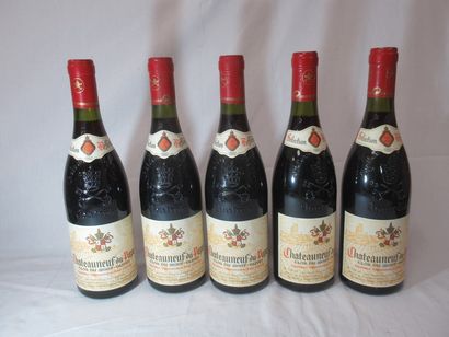 5 bouteilles de Chateauneuf du Pape, Clos...