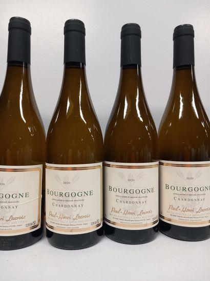7 bouteilles de Bourgogne Blanc 2020 Chardonnay...