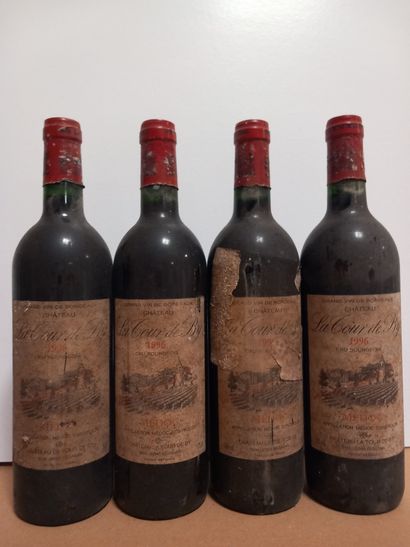 4 bottles Château La Tour de By 1996 Cru...