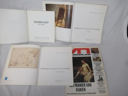 null Set of 3 books and a Journal on Rembrandt (1 book in French, 2 in English, the...