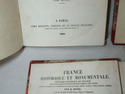 null Abel HUGO "France pittoresque" 3 volumes. Delloye, 1834-1835. In the 3rd: folding...