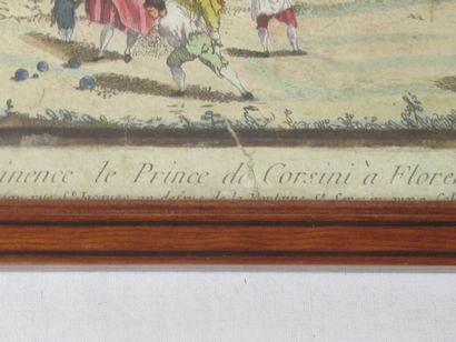 null 18th century French school "Vue de la maison de plaisance de son Eminence le...