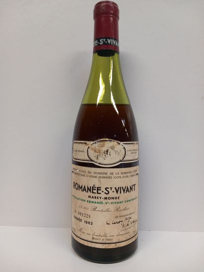 Bottle of Romanée Saint Vivant Le Roy 1982...