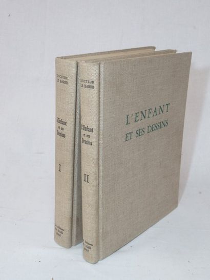 null Docteur Le Barre "L'Enfant et ses dessins" Mailh, 1965. 2 volumes (wear and...