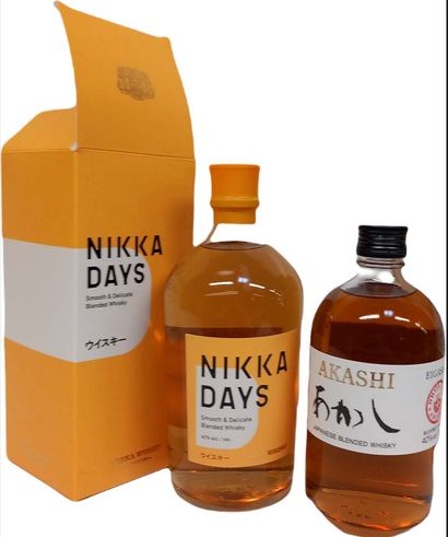 Lot including : 
1 Whisky Coffret Nikka Day's...
