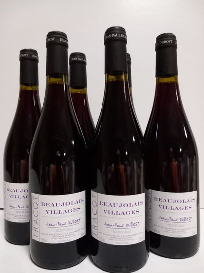 null 6 bottles of Beaujolais Village Récolte 2013 Le Tarcot, Jean Paul Dubost vi...