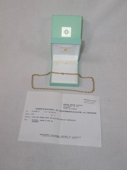 null PRINTEMPS Yellow gold chain. Weight: 9.56 g. In box.