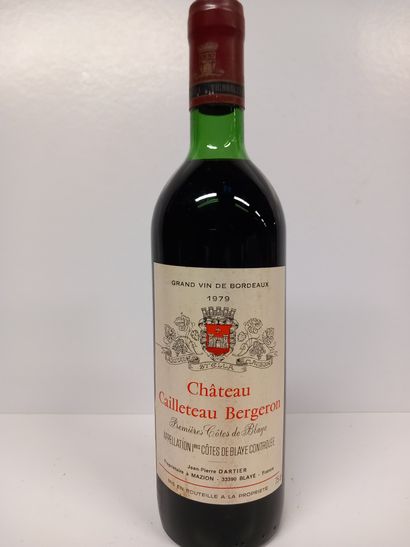 null Bottle of Château Cailleteau Bergeron 1979 1ère Côtes de Blaye (LB, els)