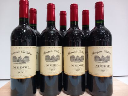 null 7 bottles of Médoc Domaine du Marquis Delatre 2019