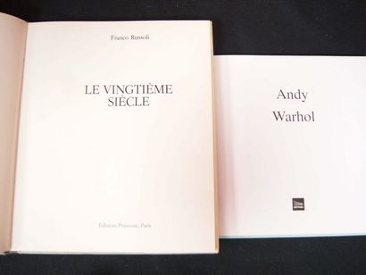 null Set of 2 books: "Le Xxe siècle" (1976) - "Warhol" (2005)