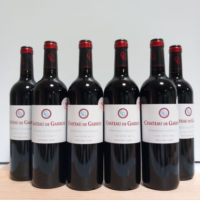 null 6 bottles of Château de Garros 2018 bordeaux supérieur Famille Rivière