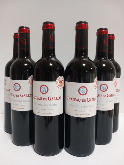 null 6 bottles of Château de Garros 2019 Bordeaux Famille Borie-Rivière owner-gr...