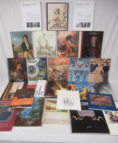 null Lot of 26 art gallery catalogs.