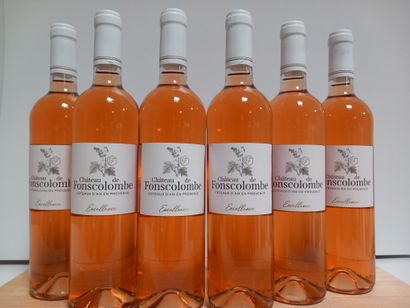 null 6 bouteilles de Château de Fonscolombe 2021 La cuvée excellence Rosé Coteaux...