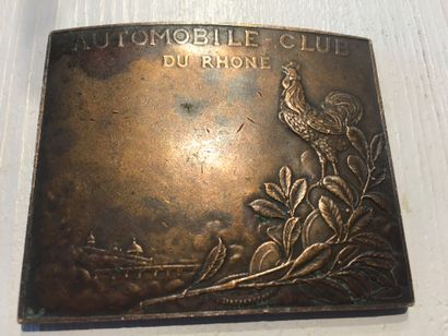 null Médaille en bronze Art Nouveau (1926) « Automobile club du Rhône » par Eugène...