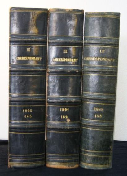 null 3 volumes du Correspondant, recueil périodique: Tome 153 (1888),Tome 162 (1891),...