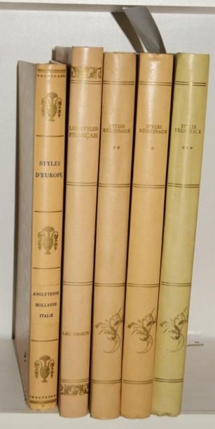 null Ensemble de 5 volumes: Styles régionaux (3 volumes), Styles français, Styles...