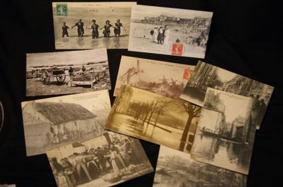 null Lot de 80 cartes postales:
- à thème patriotique dont La Marseillaise (série...