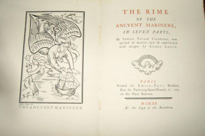 null Samuel Taylor Coleridge, The rime of the ancyent marinere in seven parts, Un...