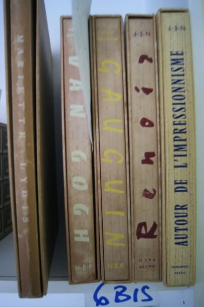 null Ensemble de quatre volumes Editions NEF : Pierre Courthion, Autour de l'impressionnisme...