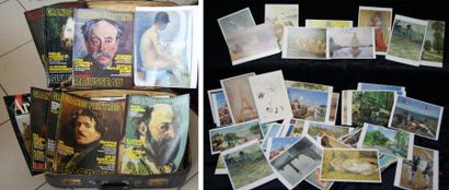 null Lot comprenant 17 magazines Grands Peintres, de nombreuses reproductions d'oeuvres...