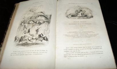 GAVARNI - GRANVILLE Le Diable à Paris et les Parisiens. Hetzel, 1868. 2eme partie...