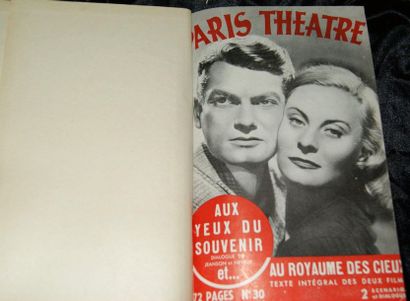 PARIS Théâtre revue mensuelle. Deux volumes reliés (tome 3 et tome 5), un comprenant...