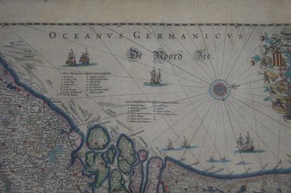 null Lot de deux cartes géographiques: "Belgii five Germaniae inferioris accuratissima...