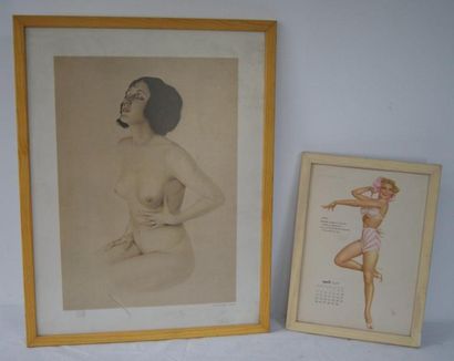null Ensemble de deux affiches: The Varga Girl (Avril 1948, 29 x, Yearning (Alberto...
