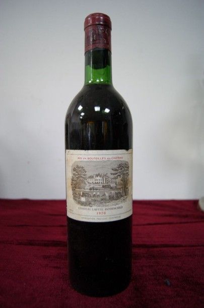 null 1	 bouteille 	CH. 	LAFITE-ROTHSCHILD, 1° cru 	Pauillac 	1970 (ela, elt, J)