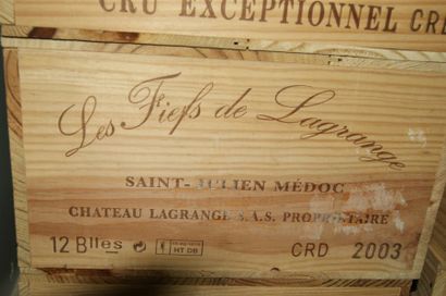 null 12	bouteilles 	LES FIEFS DE LAGRANGE, Saint-Julien 2003	 cb