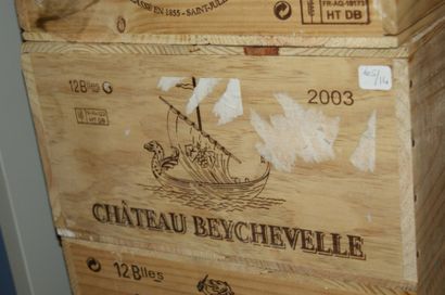 null 12	bouteilles 	CH. 	BEYCHEVELLE, 4° cru Saint-Julien 2003	 cb