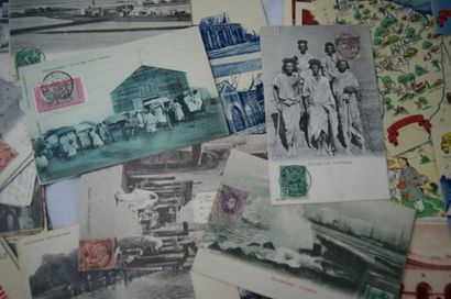 null Lot d'une cinquante de cartes postales: Afrique du Nord (Tunis, colonies françaises,...