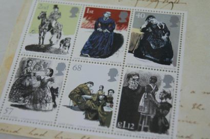 null ROYAUME-UNI (et quelques colonies britanniques). Lot de timbres, en vrac, oblitérés...