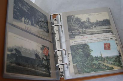 null Ensemble de 3 albums de cartes postales: - Région parisienne (environ 80 cartes:...