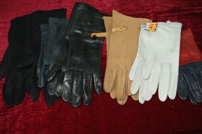 null 6 paires de gants : cuir, cuir et suédine ...