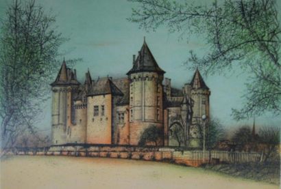 CARZOU Jean (1907-2000) CARZOU Jean (1907-2000) Chateau de Saumur. Lithographie....