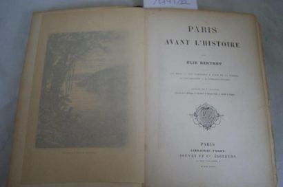 null Elie Berhet, Paris avant l'histoire. Furne, 1885. Illustré de gravures d'après...
