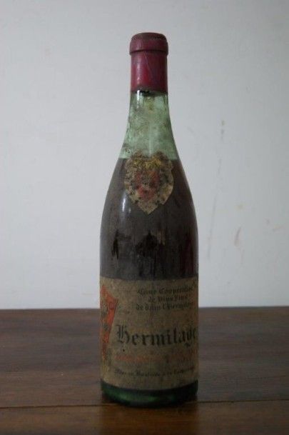 null Hermitage, cave coopérative des vins fin de Tain l'Hermitage 1945 (étiquette...