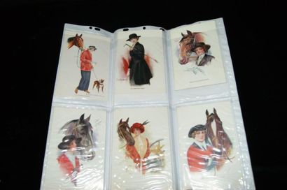 null Lot de cartes postales sur le thème du cheval