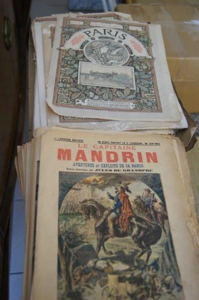 null Ensemble de magazines : Le capitaine Mandrin, Le Petit parisien, L'assiette...