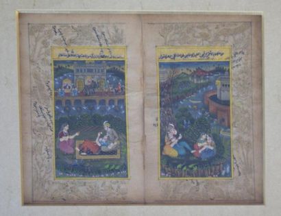 Miniatures indiennes. 21 x 31 cm