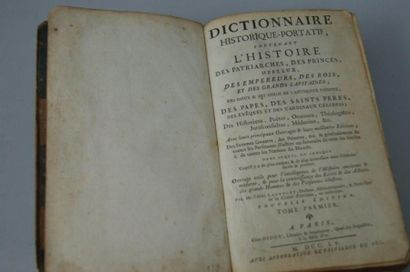 null Abbé Ladvocat, Dictionnaire historique portatif, contenant l'histoire des patriarches,...