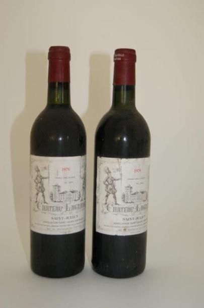 null 2 bouteilles de Château Lagrange, 1979. Grand cru classé. (étiquettes légèrement...