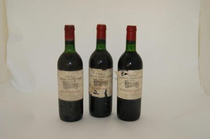 null 3 bouteilles de Château Barrail Saint André, 1986. Sainr Emilion. (étiquettes...