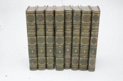 null DULAURE, Histoire de Paris. Paris, Furne & cie 1837 (6e édition). 8 volumes...