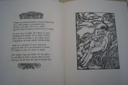 null RONSARD, Les Amours. 20 sonnets. Illustré de 61 bois originaux de Raphaël Drouart....