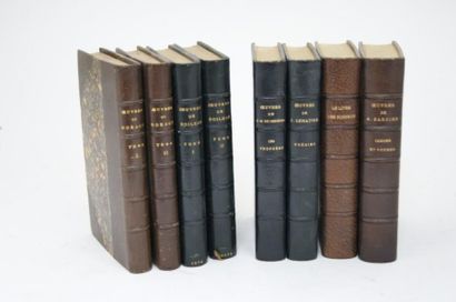 null Ensemble de 8 livres : Auguste Barbier, Poésies. Paris, Alphonse Lemerre, 1898...