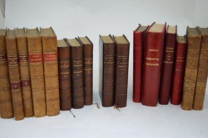 null Lot de 16 livres reliés XIXe-XX : Marguerite Paul, L'Embusquée - Jouir (tome...