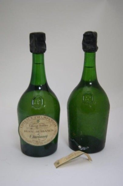 null Ensemble de deux bouteilles de Laurent Perrier, Blanc de Blancs de Chardonnay....